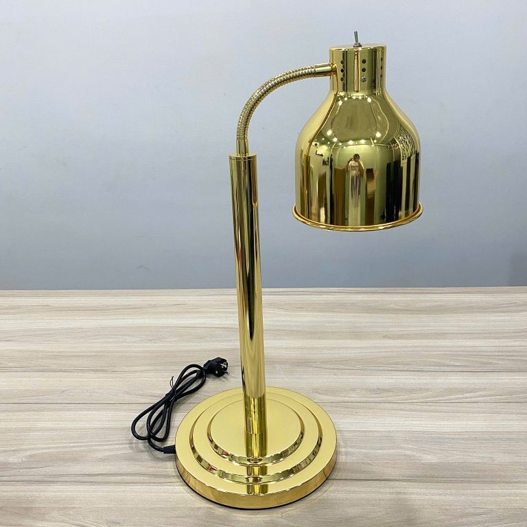 Đèn hâm nóng thức ăn đế inox màu vàng 121852