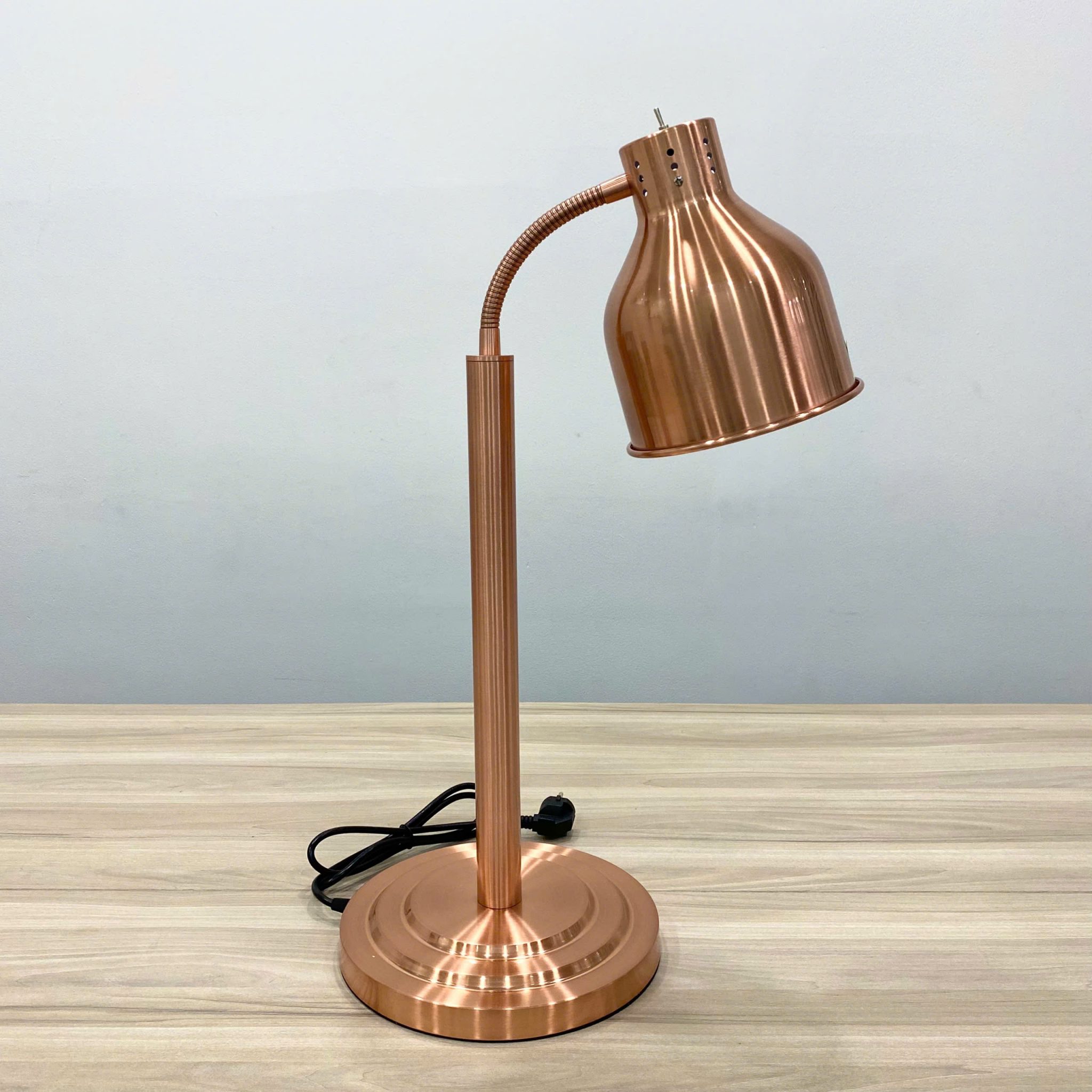 Đèn hâm nóng thức ăn mặt inox, bóng đồng 121851G