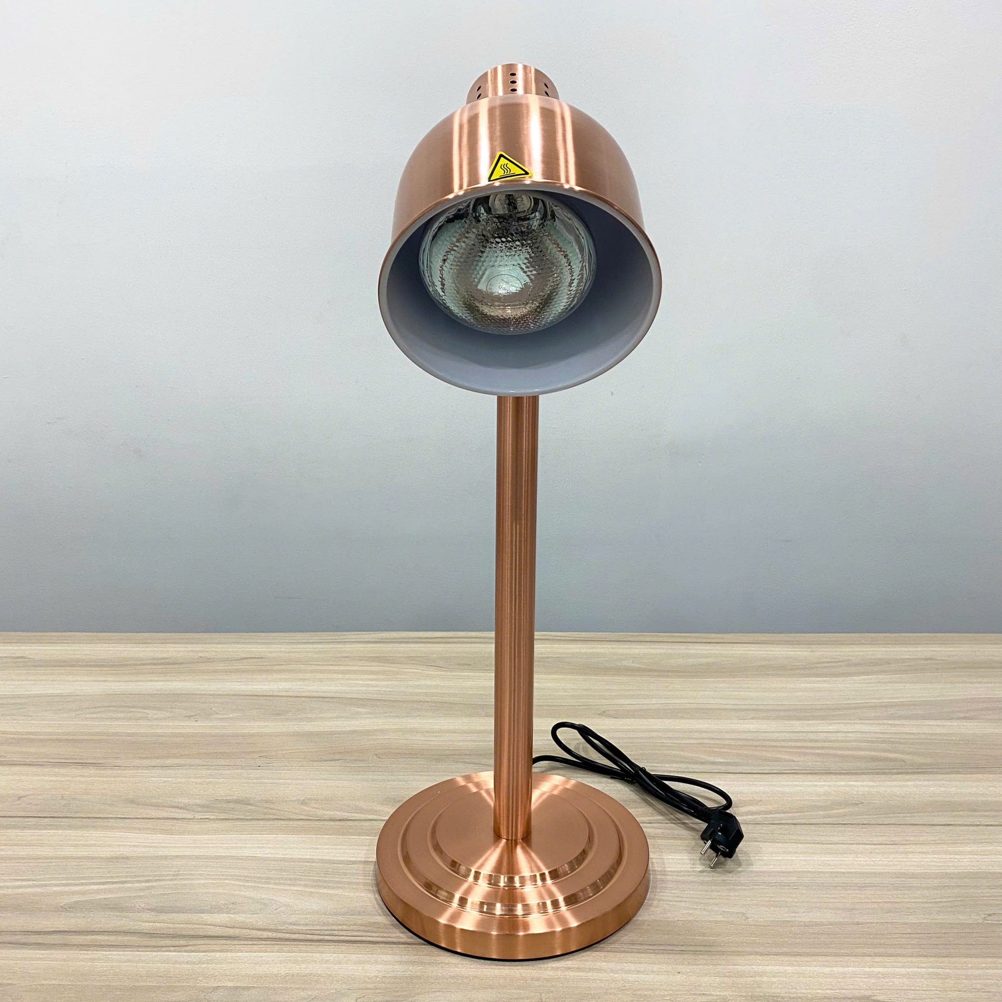 Đèn hâm nóng thức ăn mặt inox, bóng đồng 121851G