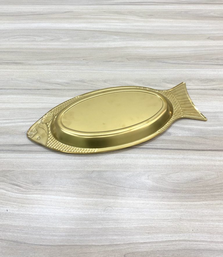 Dĩa cá inox vàng YP45G