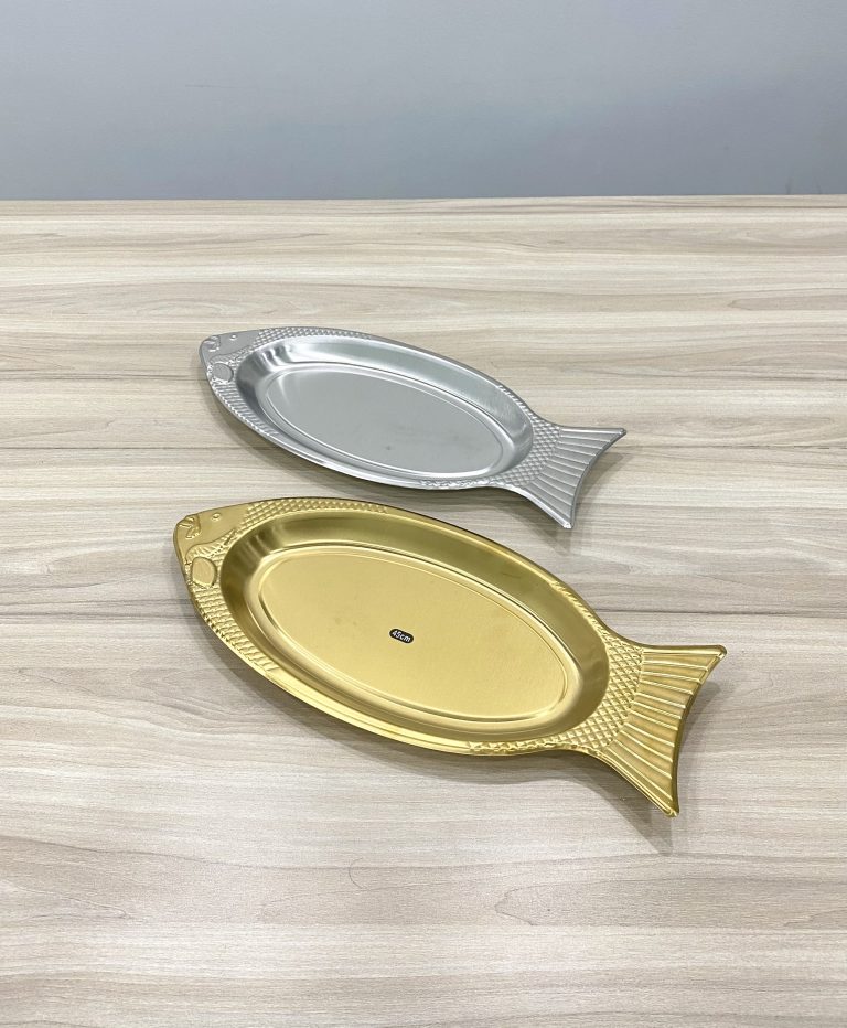 Dĩa cá inox vàng YP40G