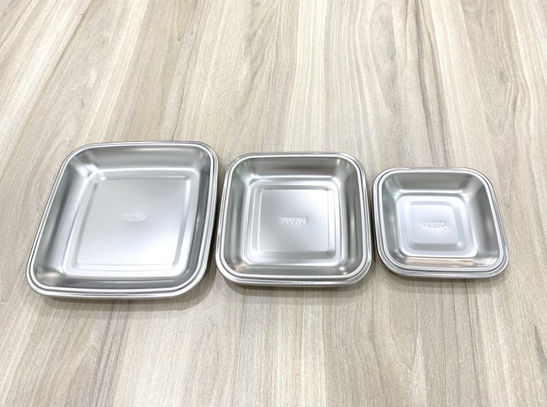 Dĩa vuông sâu lòng trung inox 304 ZFX140