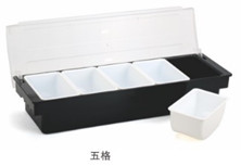 Hộp nhựa đựng topping 5 ngăn FJ15285