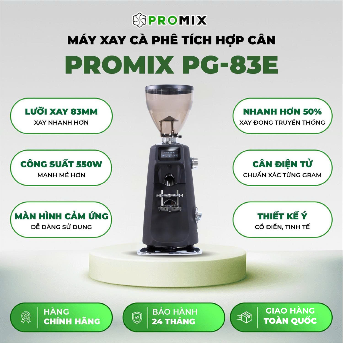 Máy xay cà phê Promix PG83E