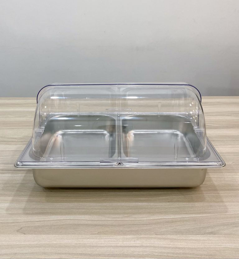 Khay buffet 2 ngăn nắp PC KNB-2-100 (2 khay 1/2x100)