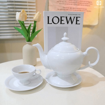 Bộ ấm chén Jasime Long phương
