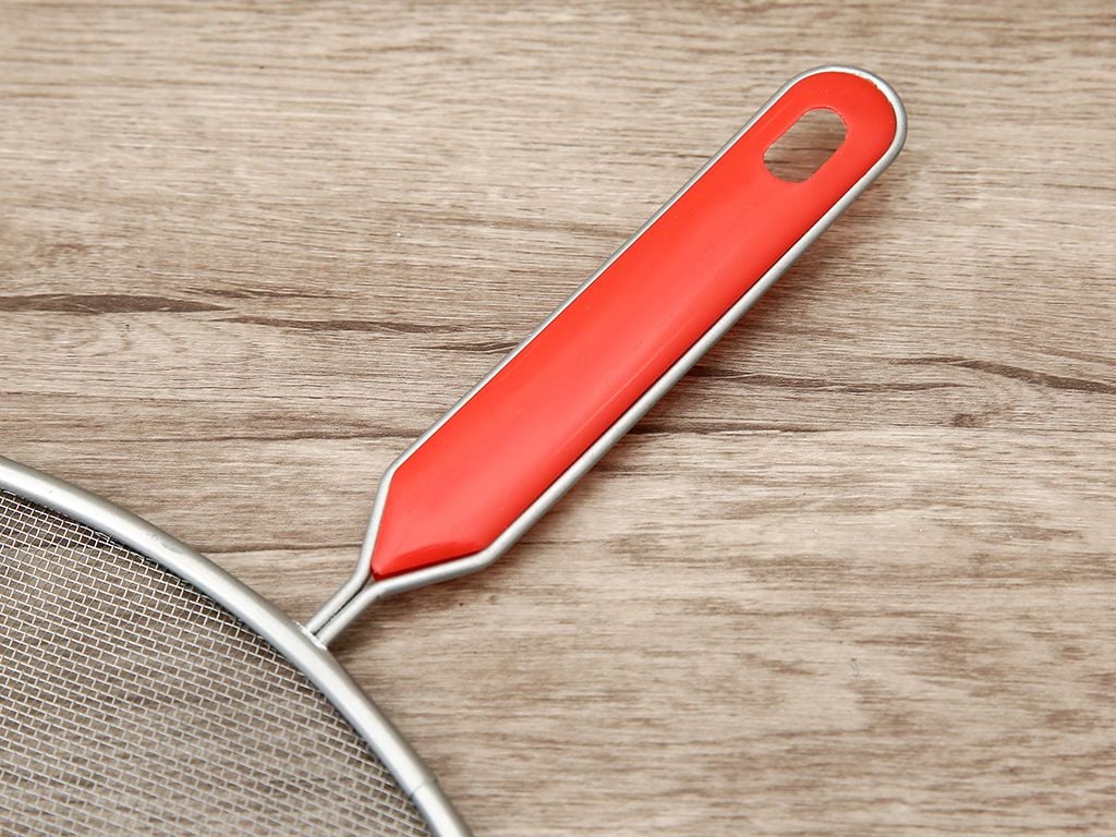 Lưới Đậy Chảo Tay Cầm Nhựa Inox Cherry