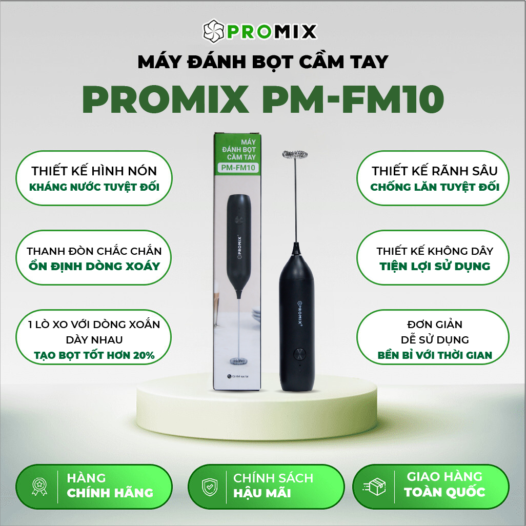 Máy đánh bọt sữa cầm tay Promix PM-FM10