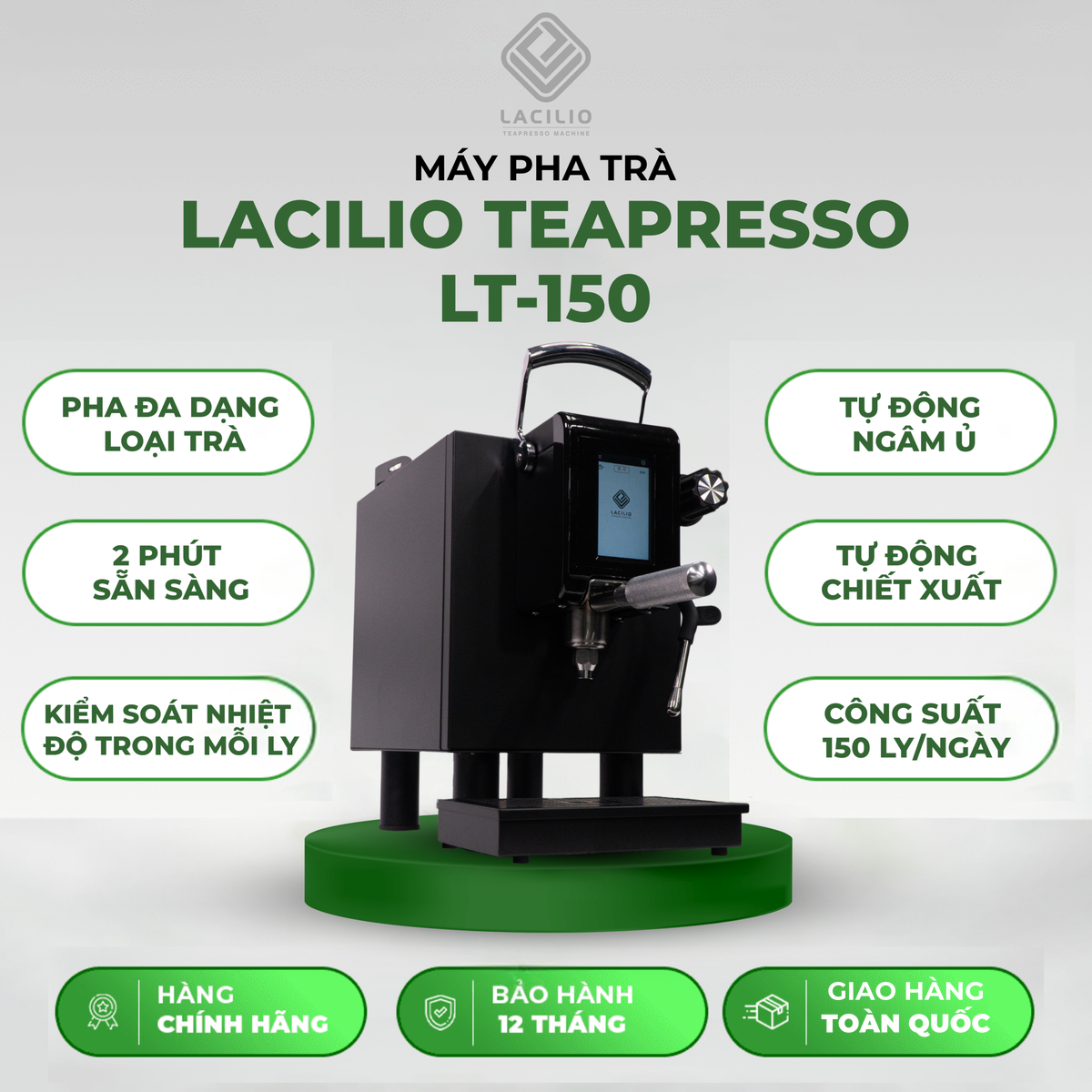 Máy pha trà cà phê Lacilio Tea Presso LT150