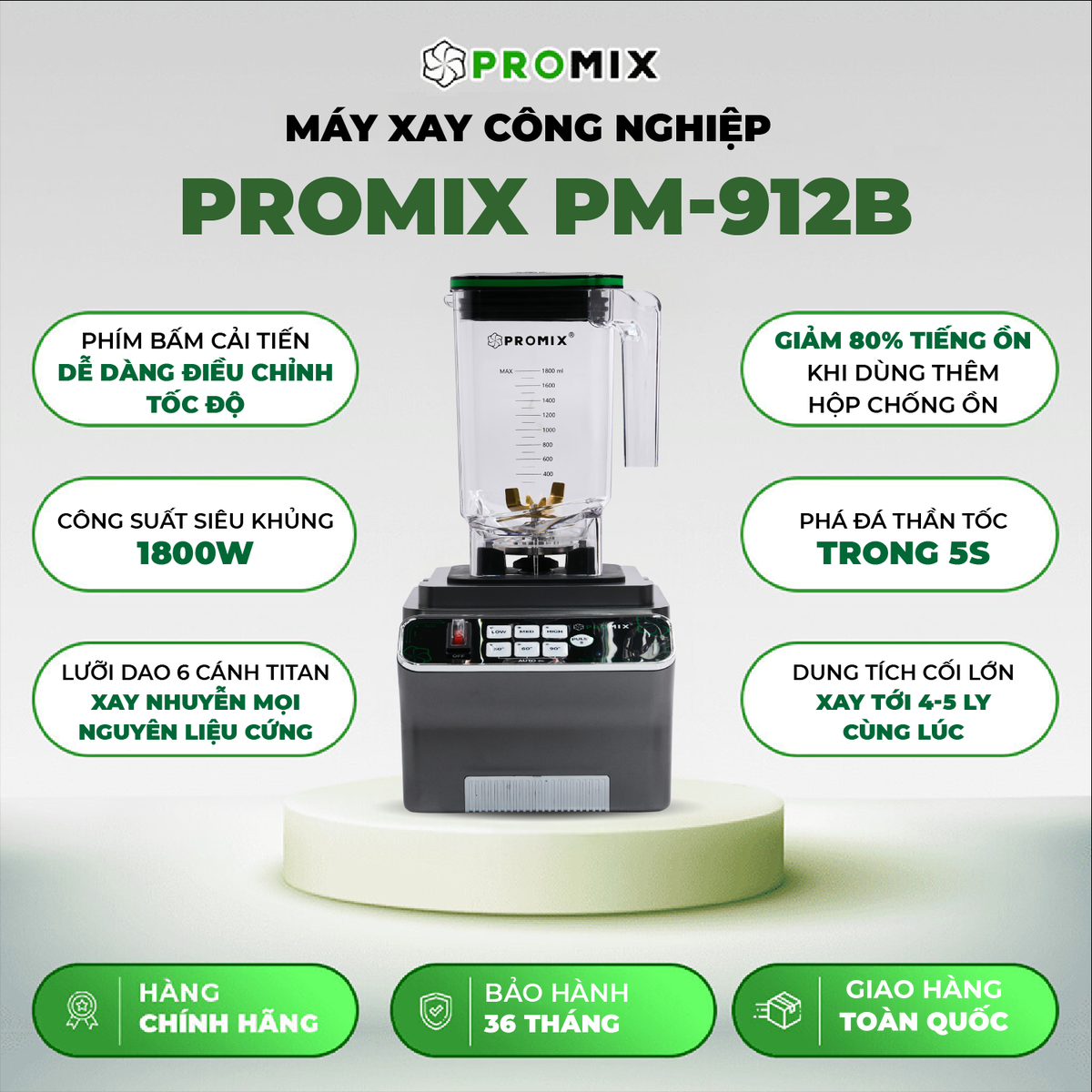 Máy xay sinh tố Promix PM-912B