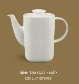 Bình trà cao 1.25 L + nắp Minh Long - VUÔNG LYS