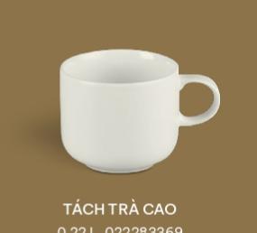 Tách trà cao 0.22 L Minh Long - VUÔNG LYS