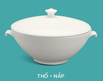 Thố 1.8 L + nắp Minh Long - Daisy Lys