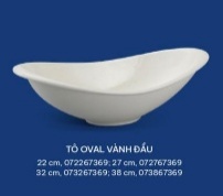Tô oval vành đầu 32 cm Minh Long - MISC-ASSORTMENT LYS