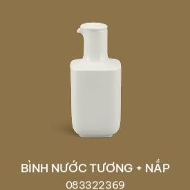 Bình nước tương + nắp Minh Long - VUÔNG LYS