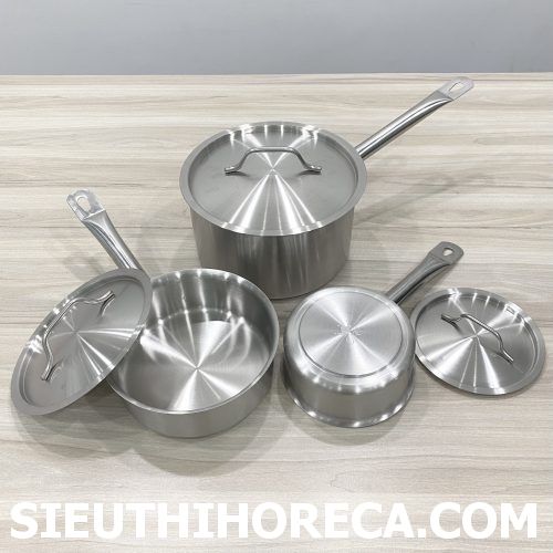 Nồi nấu sốt inox ( 2 đáy) 101610 (φ300×H105)