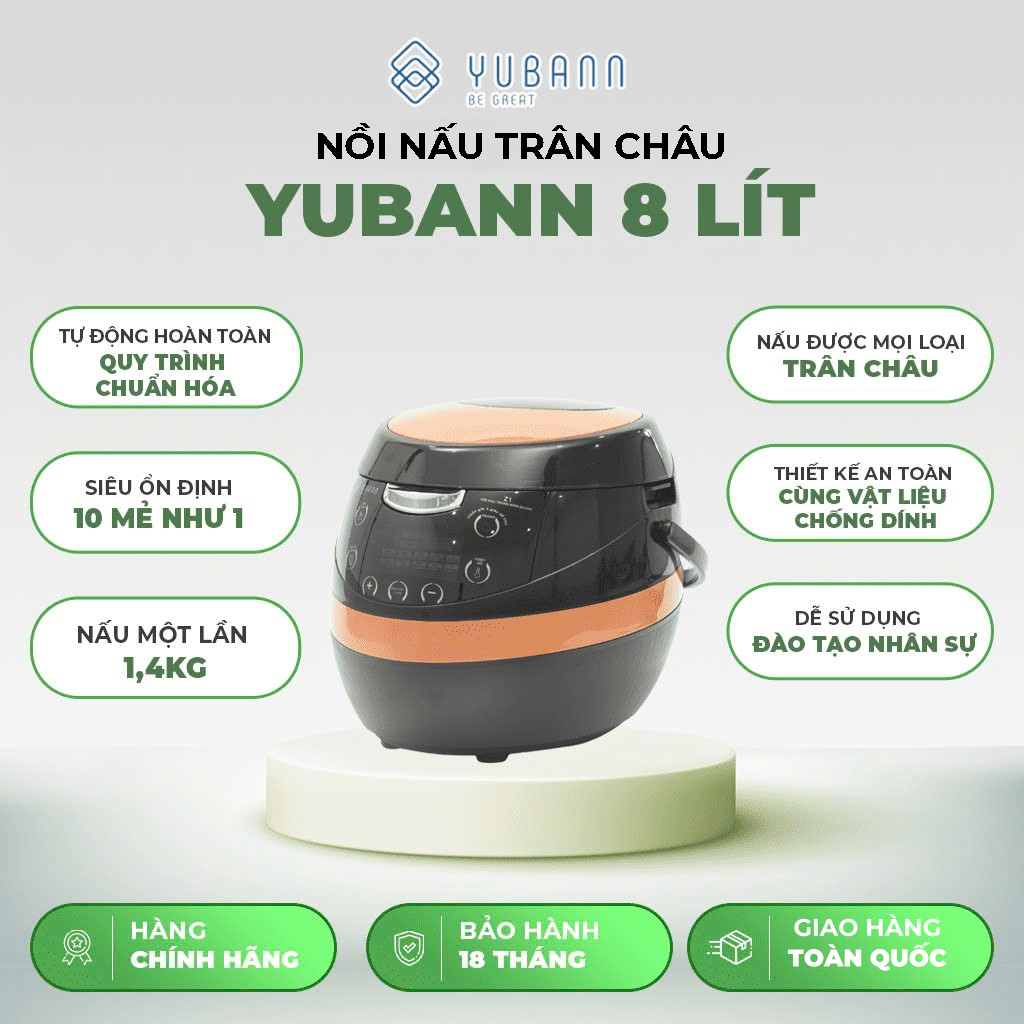 Nồi nấu trân châu tự động Yubann YB-CSX905X 8L