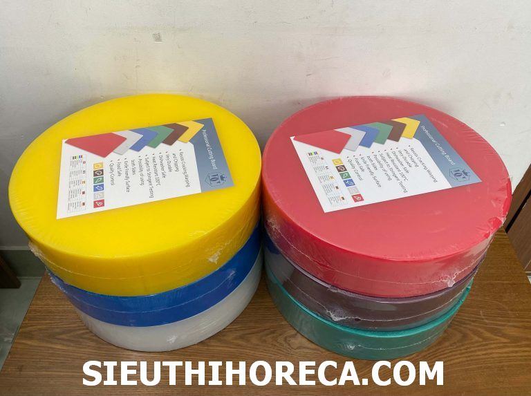 Thớt nhựa tròn vàng 400100Y
