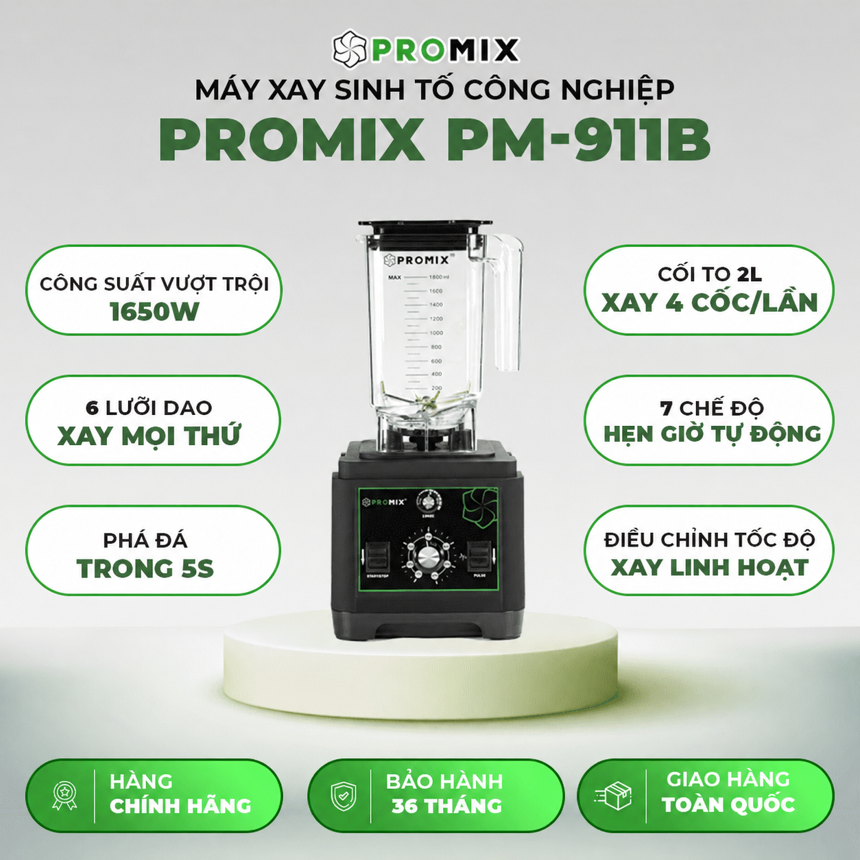 Máy xay sinh tố Promix PM-911B