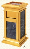 Thùng rác đá hoa cương cửa bên 009008