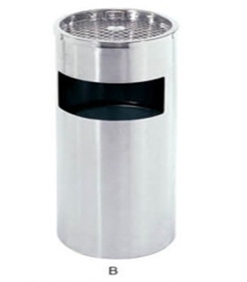Thùng rác gạt tàn inox trắng A35-A