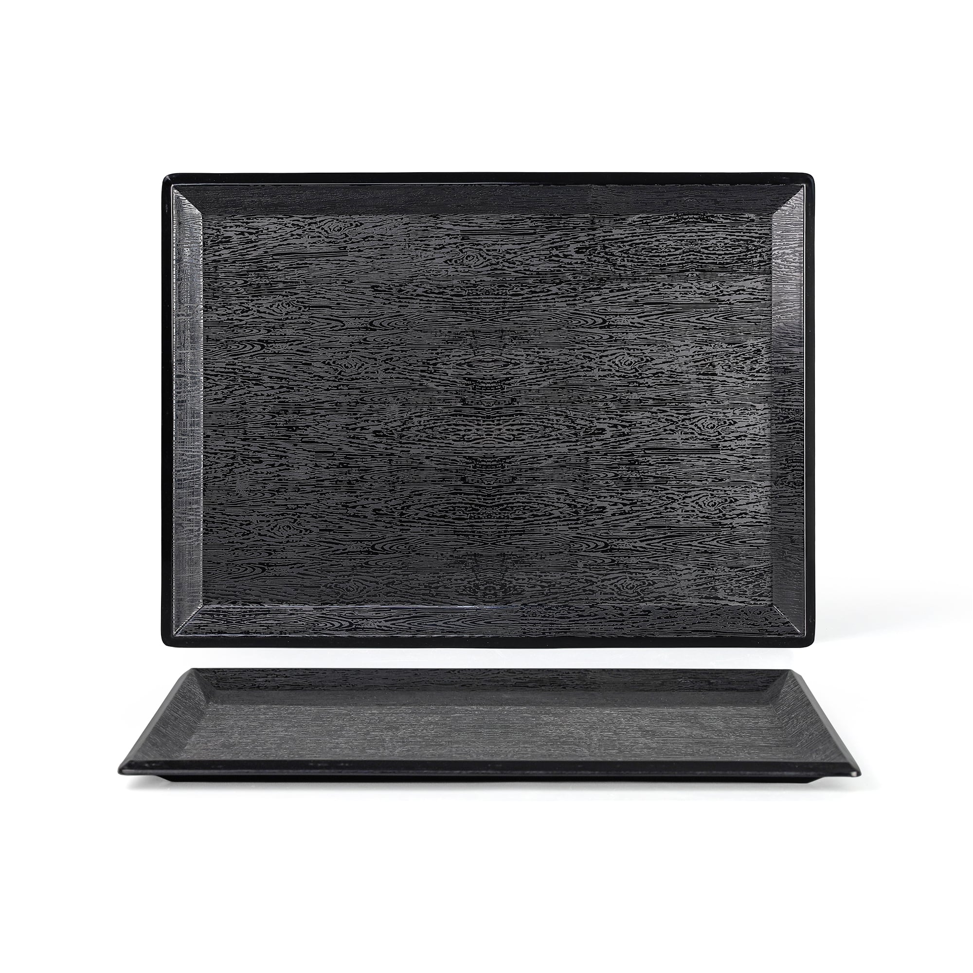 Khay vân gỗ 15.5" Superware TV038-15.5 B - đen