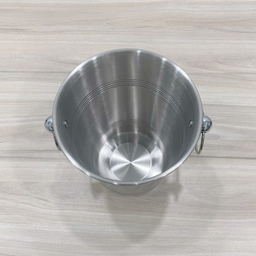 Xô ướp rượu inox vòng khoen trắng ( cuốn mép) 123202