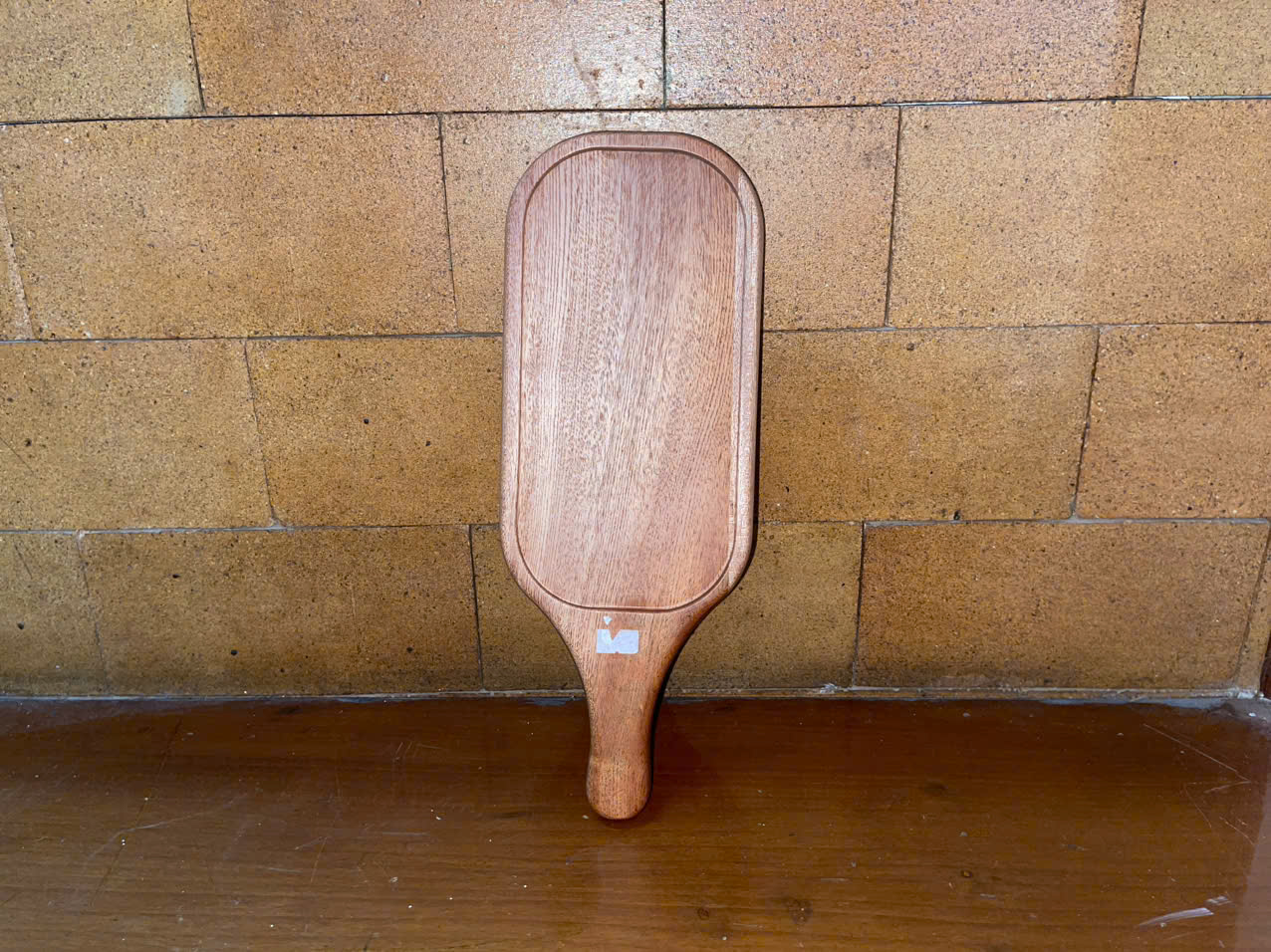 Khay Gỗ Oval Tay Cầm 13x40cm