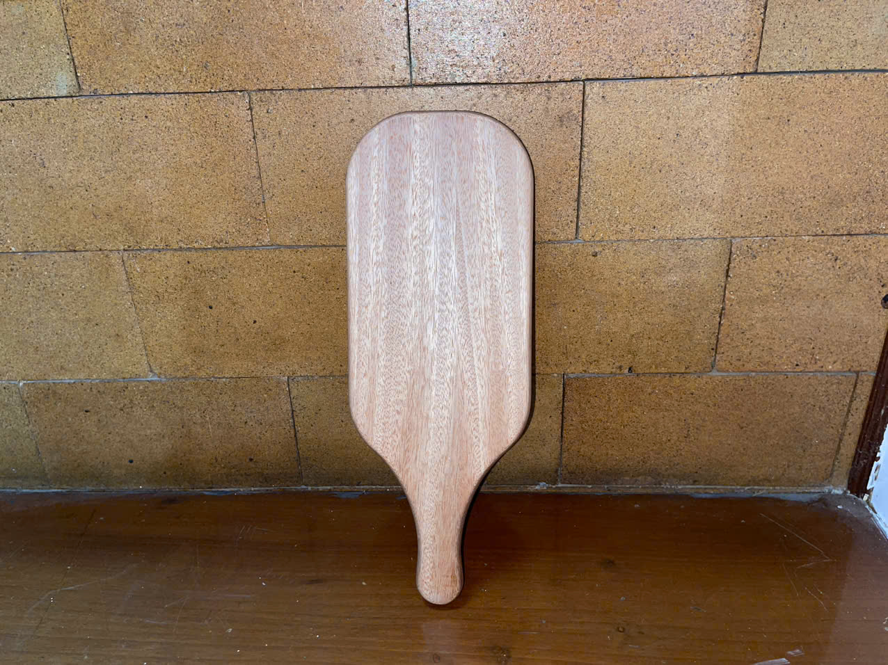 Khay Gỗ Oval Tay Cầm 13x40cm