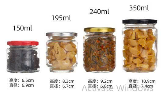 Hũ thủy tinh tròn nắp thiếc