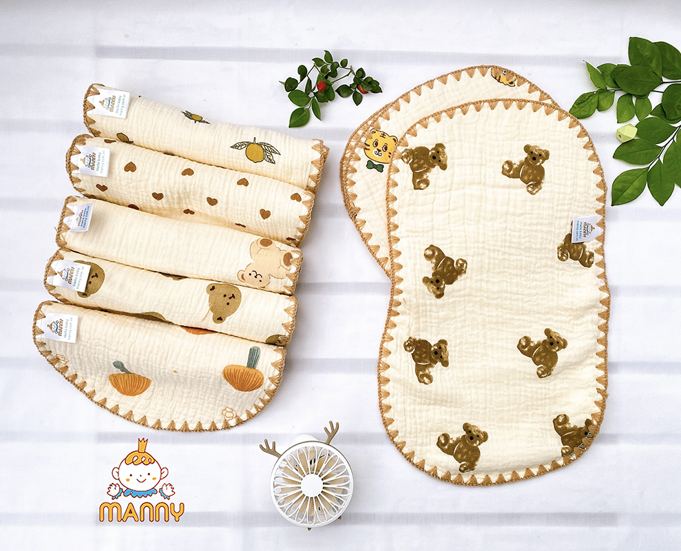Gối xô 10 lớp Muslin Tree Manny