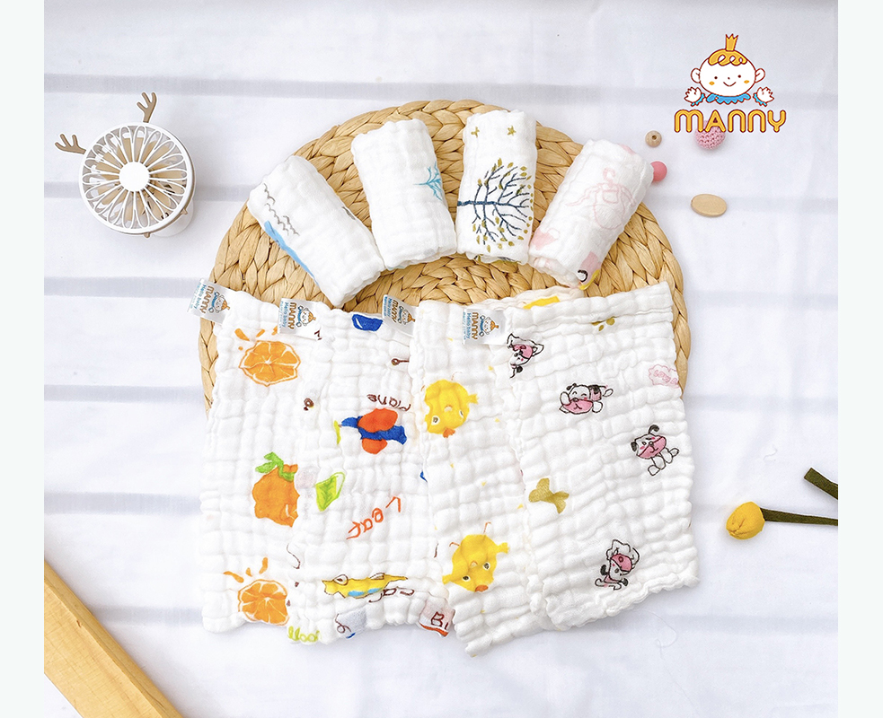 Set 5 khăn xô 6 lớp Manny