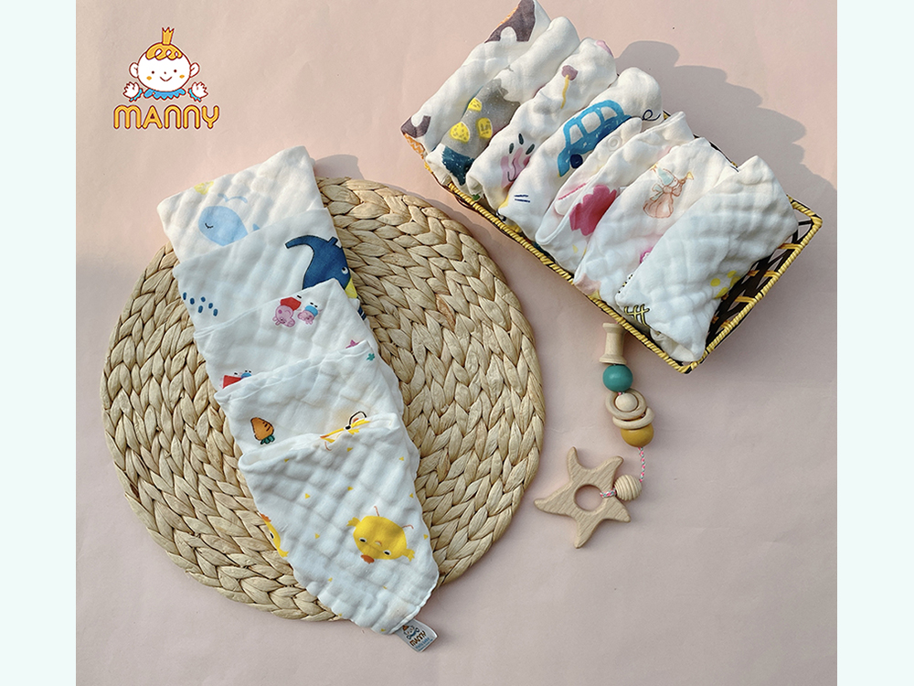 Set 5 yếm xô 6 lớp MANNY