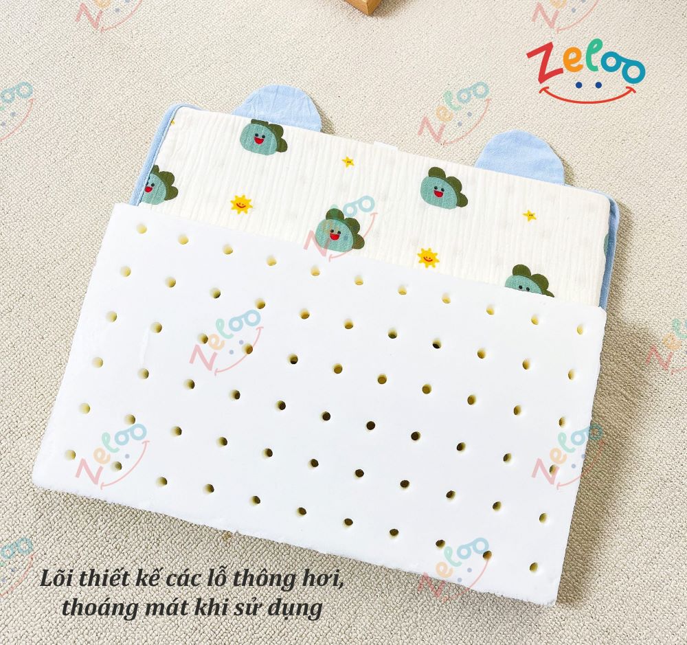 Gối Cao Su Non Zeloo Cao Cấp Thông Hơi