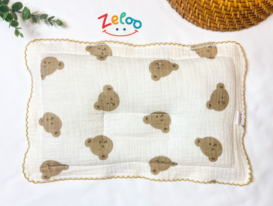 Zeloo- Gối Bông Lõm Xô Muslin
