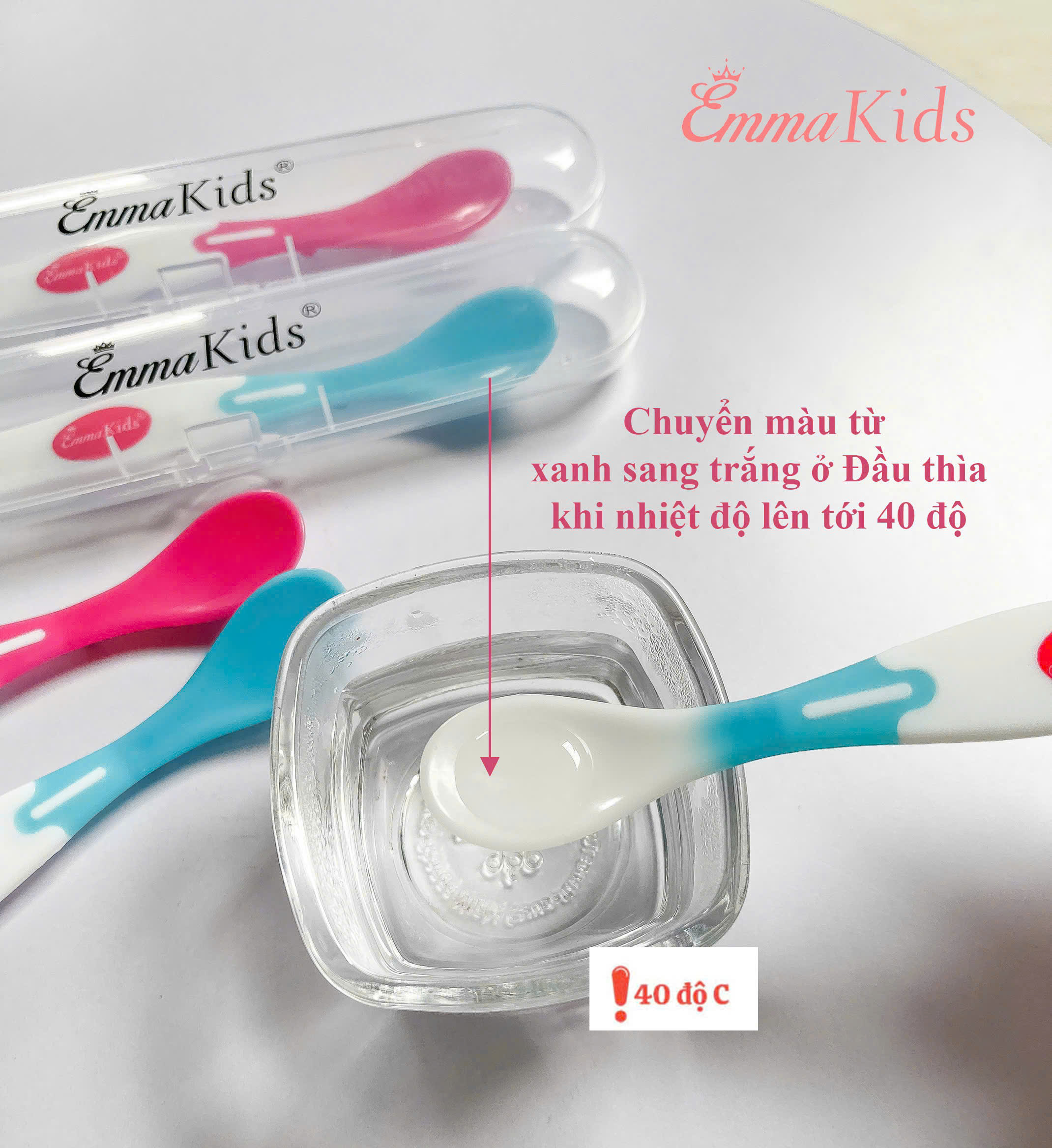 THÌA ĂN DẶM BÁO NÓNG CAO CẤP EMMAKIDS