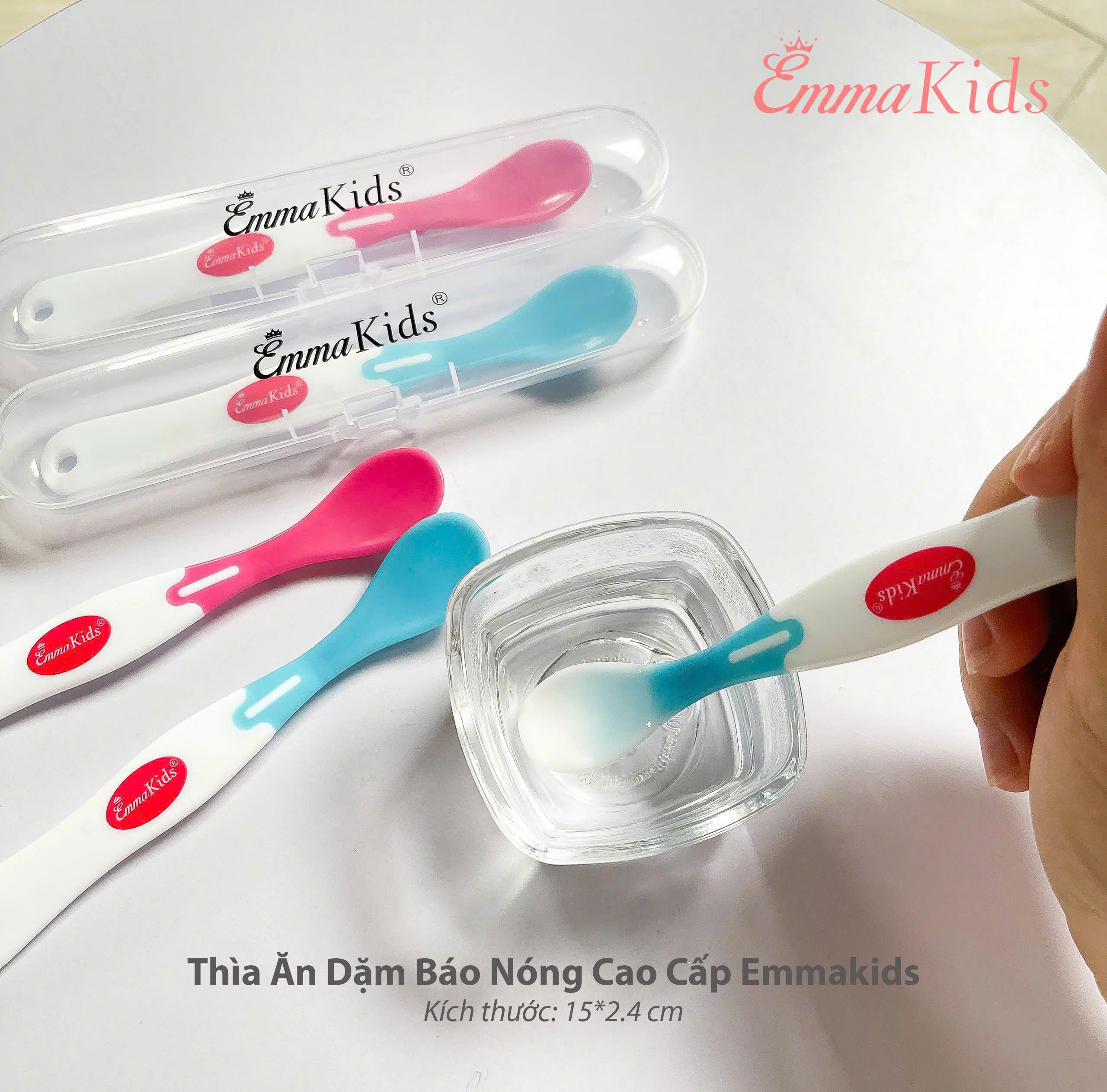 THÌA ĂN DẶM BÁO NÓNG CAO CẤP EMMAKIDS
