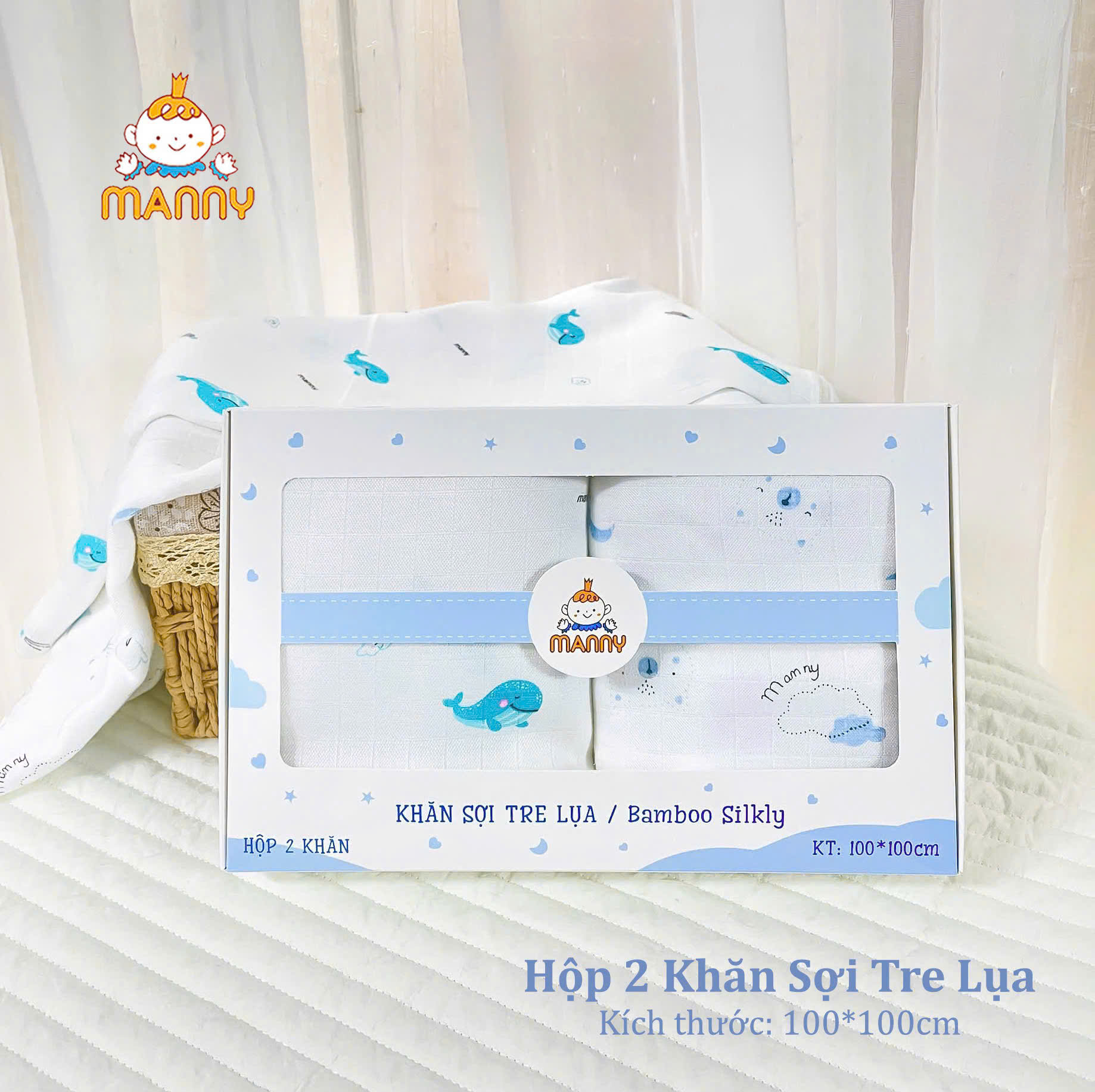Chiếc khăn tắm Sợi Tre Lụa nhà MANNY rất mềm và thấm hút