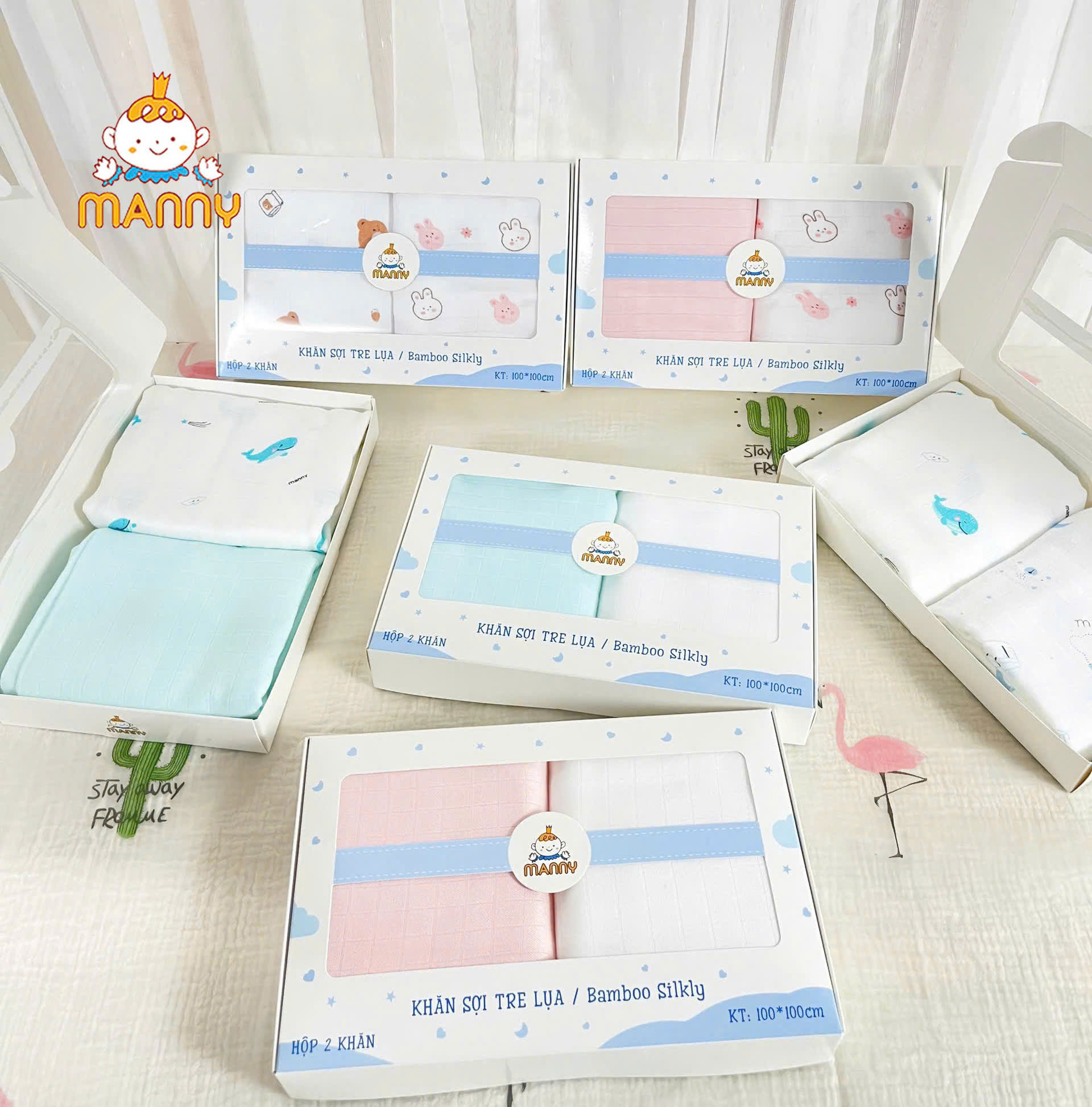 Chiếc khăn tắm Sợi Tre Lụa nhà MANNY rất mềm và thấm hút
