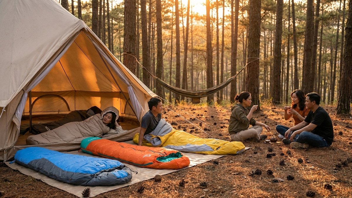 Túi Ngủ Mùa Đông Cho Camping Việt Nam 2026: Hướng Dẫn Từ A-Z 2026