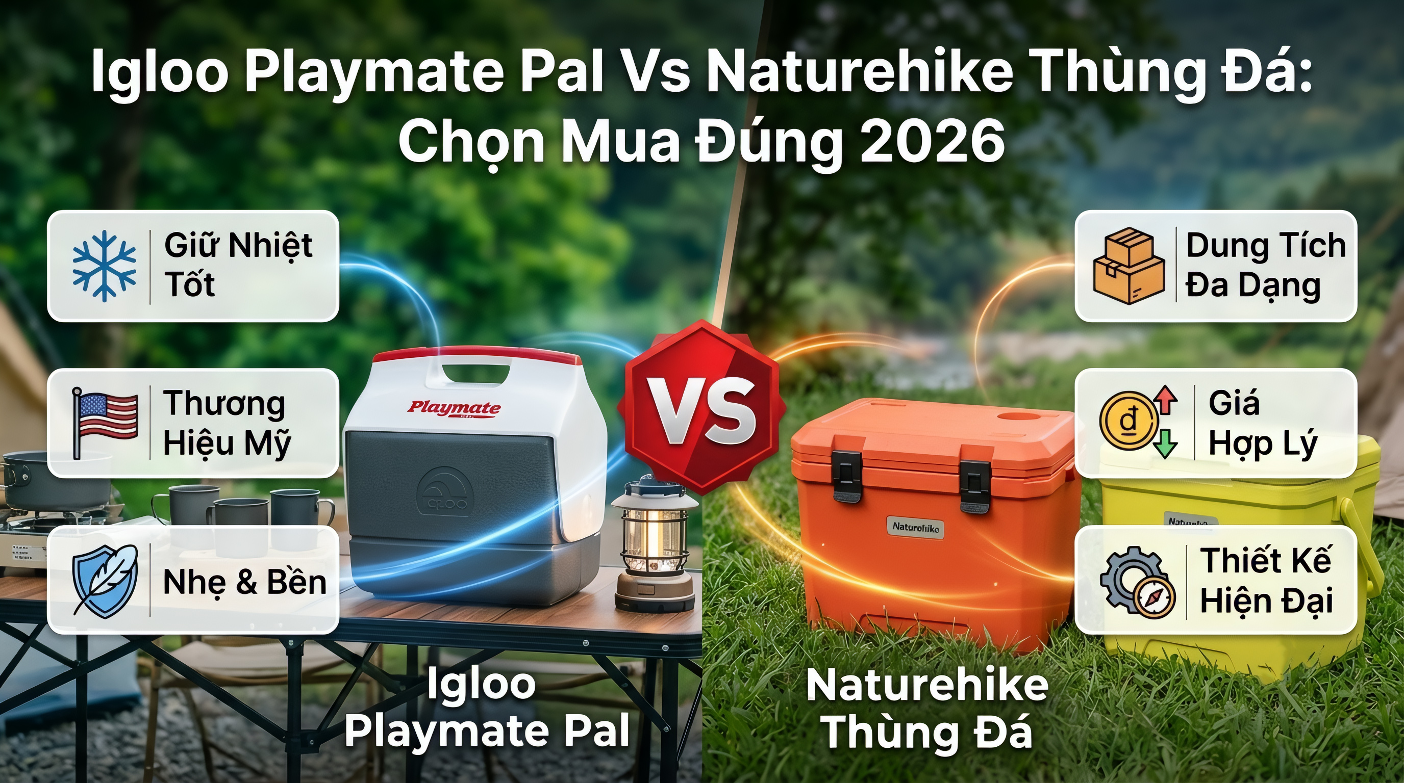 Igloo Playmate Pal Vs Naturehike Thùng Đ: Chọn Mua Đúng 2026