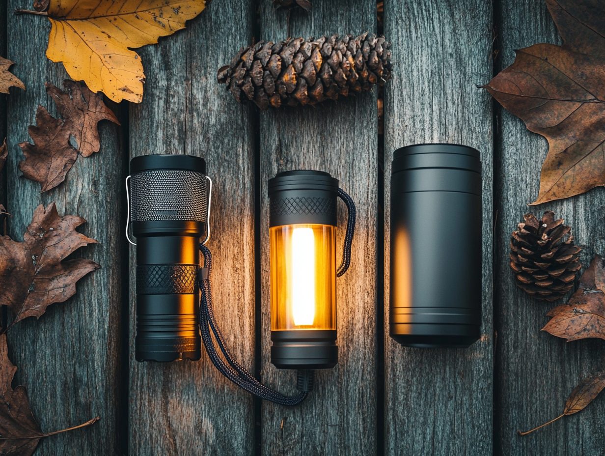 Đèn lantern treo trên cành cây tại khu cắm trại Việt Nam ban đêm