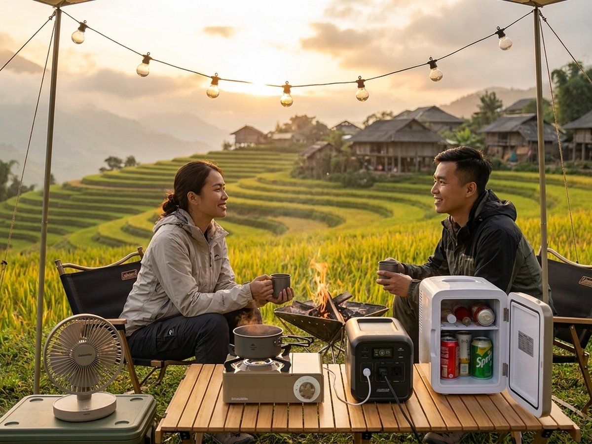 Bếp Gas Cắm Trại Mini Maxsun MS-8000 thực tế