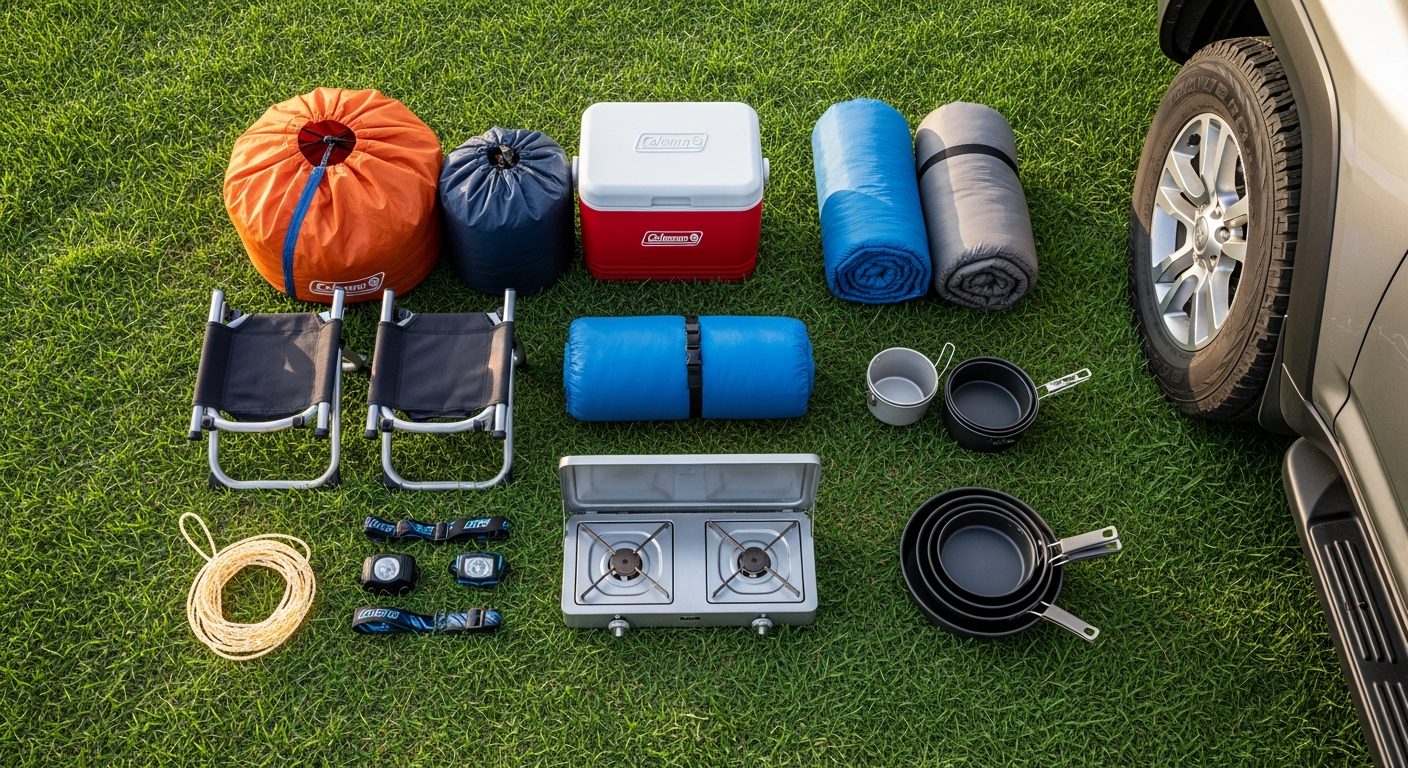 Checklist đầy đủ đồ dùng cần thiết khi cắm trại bằng ô tô cho gia đình Việt
