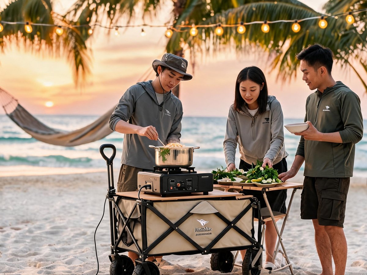 Naturehike TC02 NH20PJ005 Xe đẩy hàng đa năng cắm trại cắm trại Việt Nam