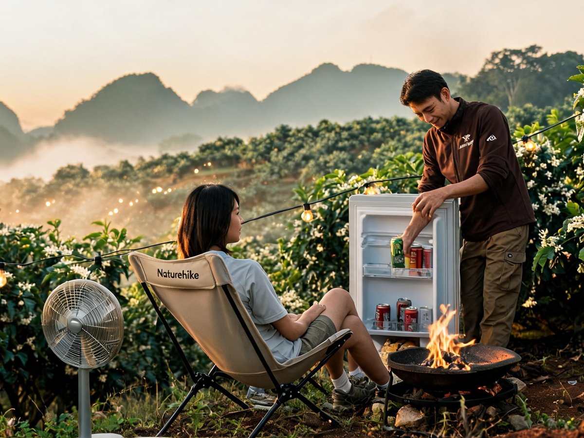 Naturehike Ghế Xếp Cắm Trại Du Lịch Ngả Lưng CNK2550JJ019 thực tế