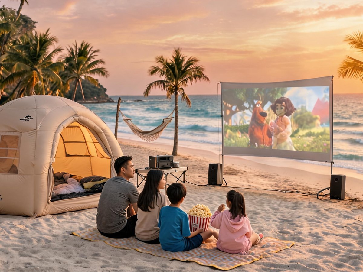 Naturehike Glamping Village 8.5 Lều Khung Bơm Hơi Cắm Trại 3 - 4 người thực tế