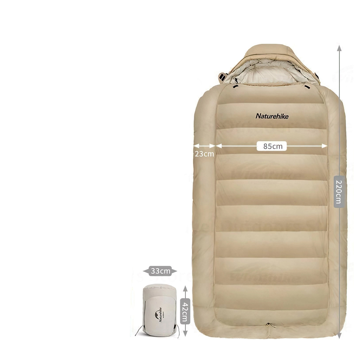 Naturehike Túi Ngủ Cắm Trại Dày Siêu Nhẹ Chống Nước