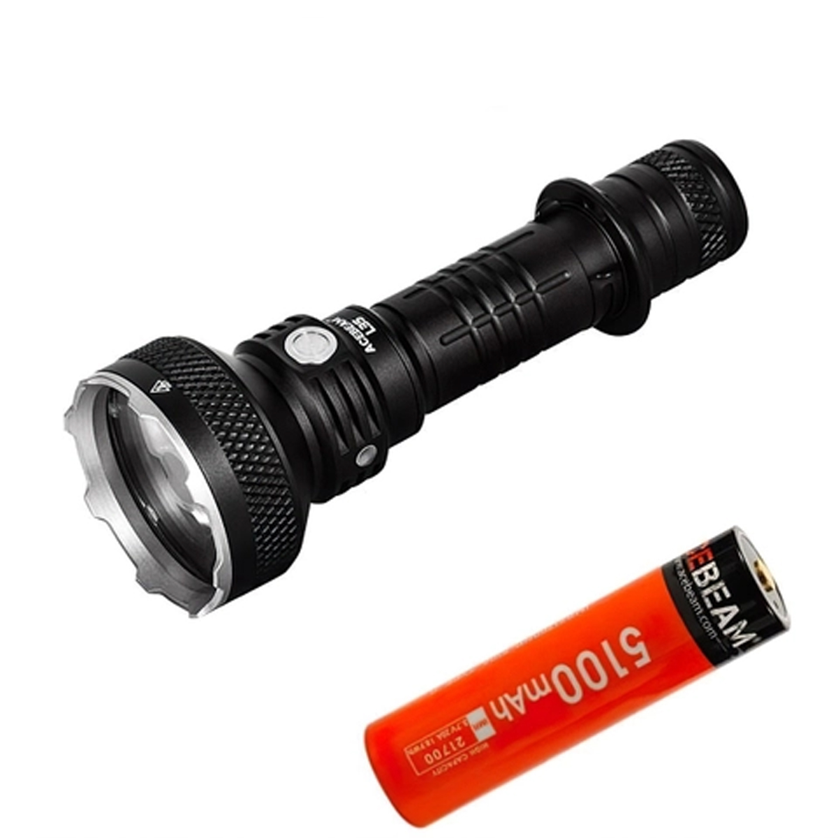 Đèn Pin Cắm Trại Du Lịch Siêu Sáng ACEBEAM L35 LED CREE XHP 70.2 Sáng 5000Lm Chiếu Xa 480M Pin Sạc 21700 5100Mah (Kèm Theo) Sạc Type-C