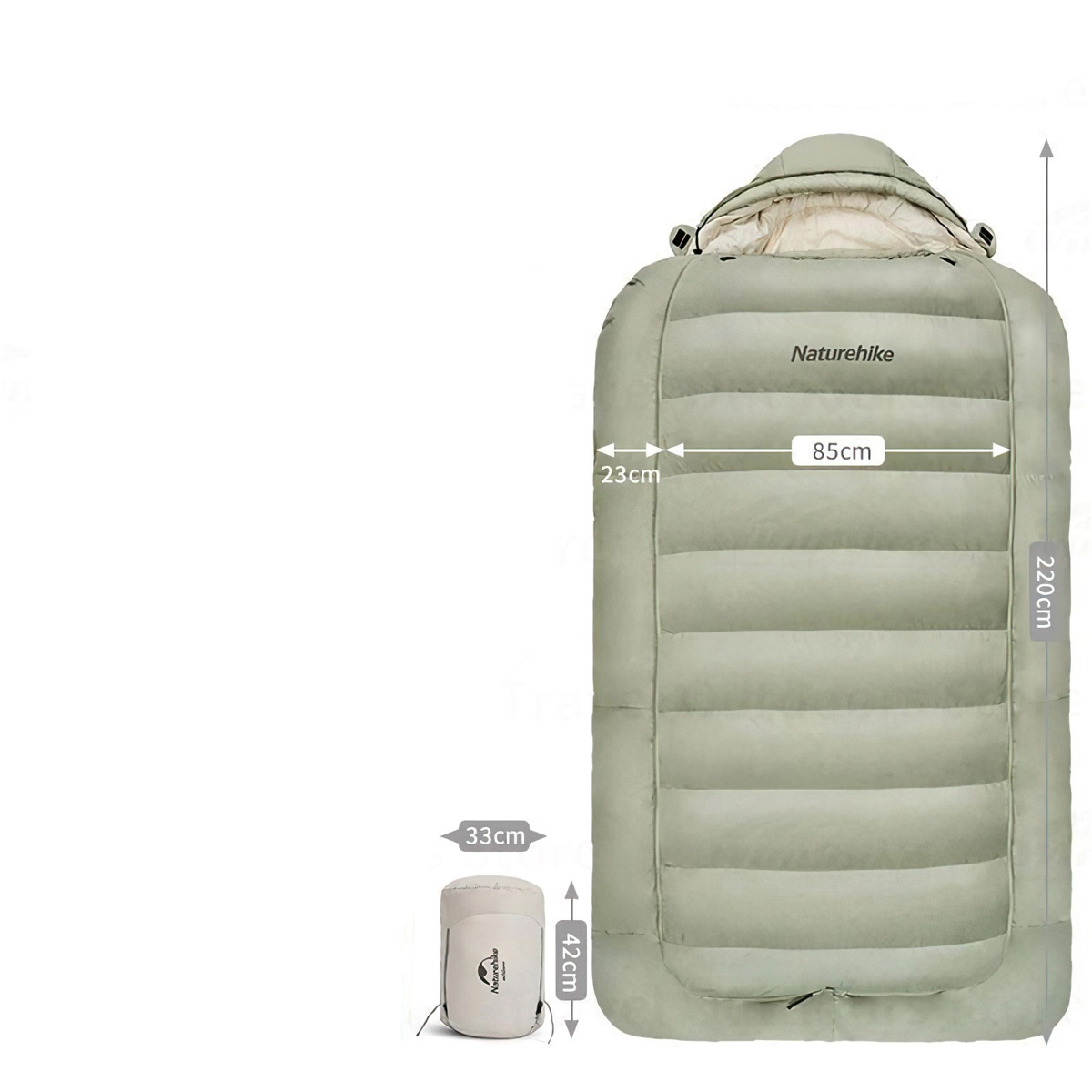 Naturehike Túi Ngủ Cắm Trại Dày Siêu Nhẹ Chống Nước